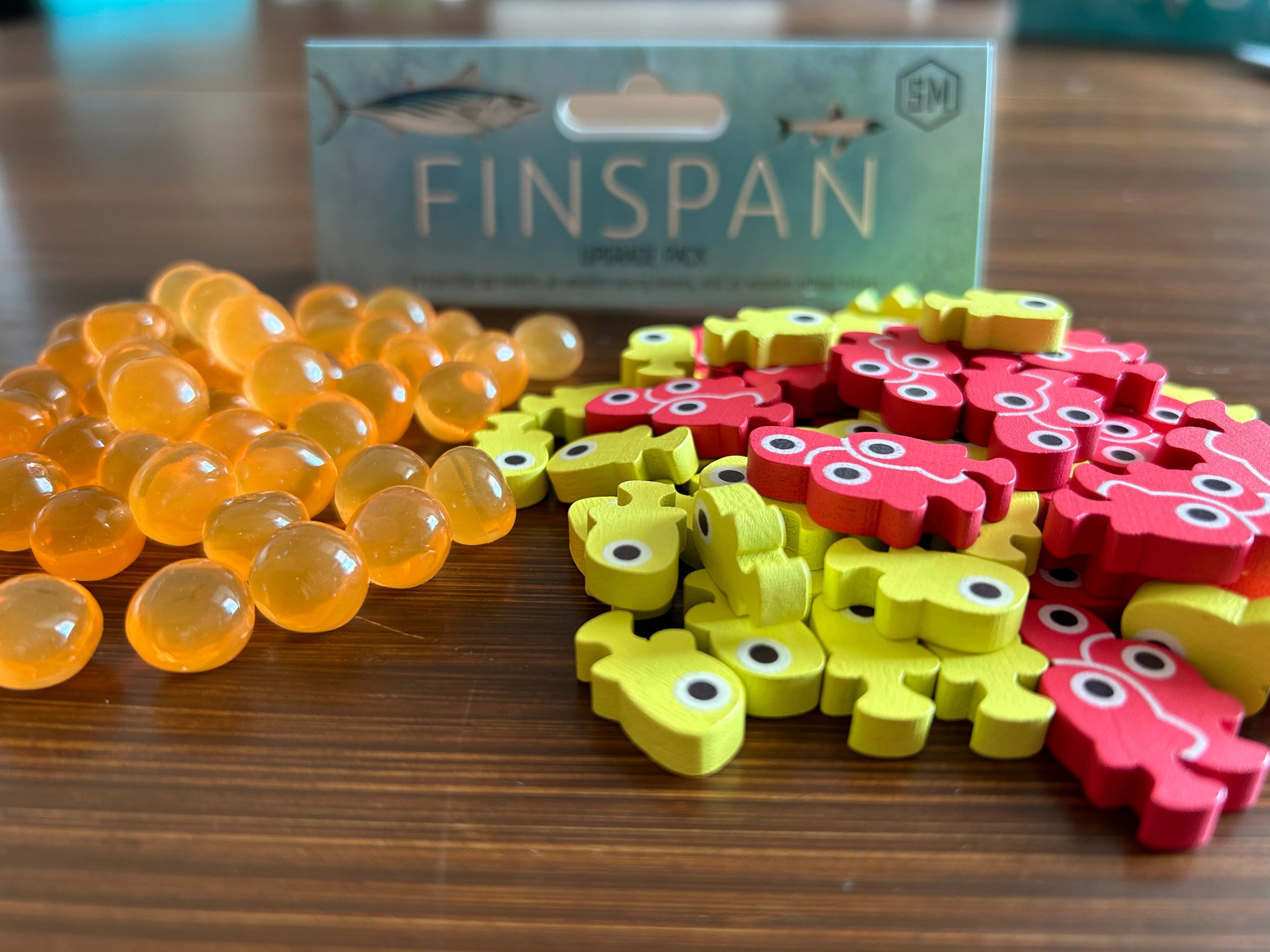 Finspan Upgrade Pack - Wooden Tokens and Squishy Eggs