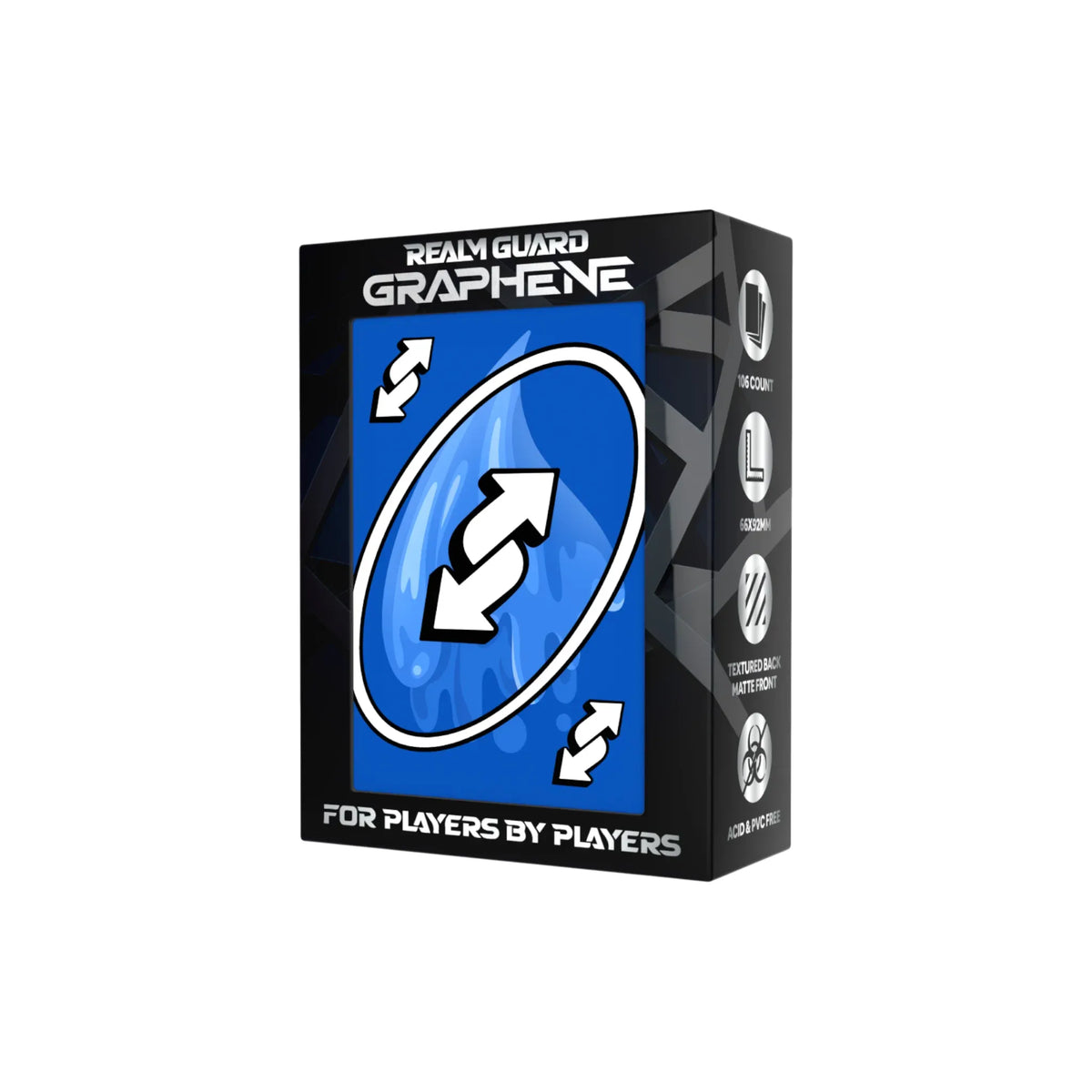 Realm Guard: Graphene Art Sleeves - Blue Reverse