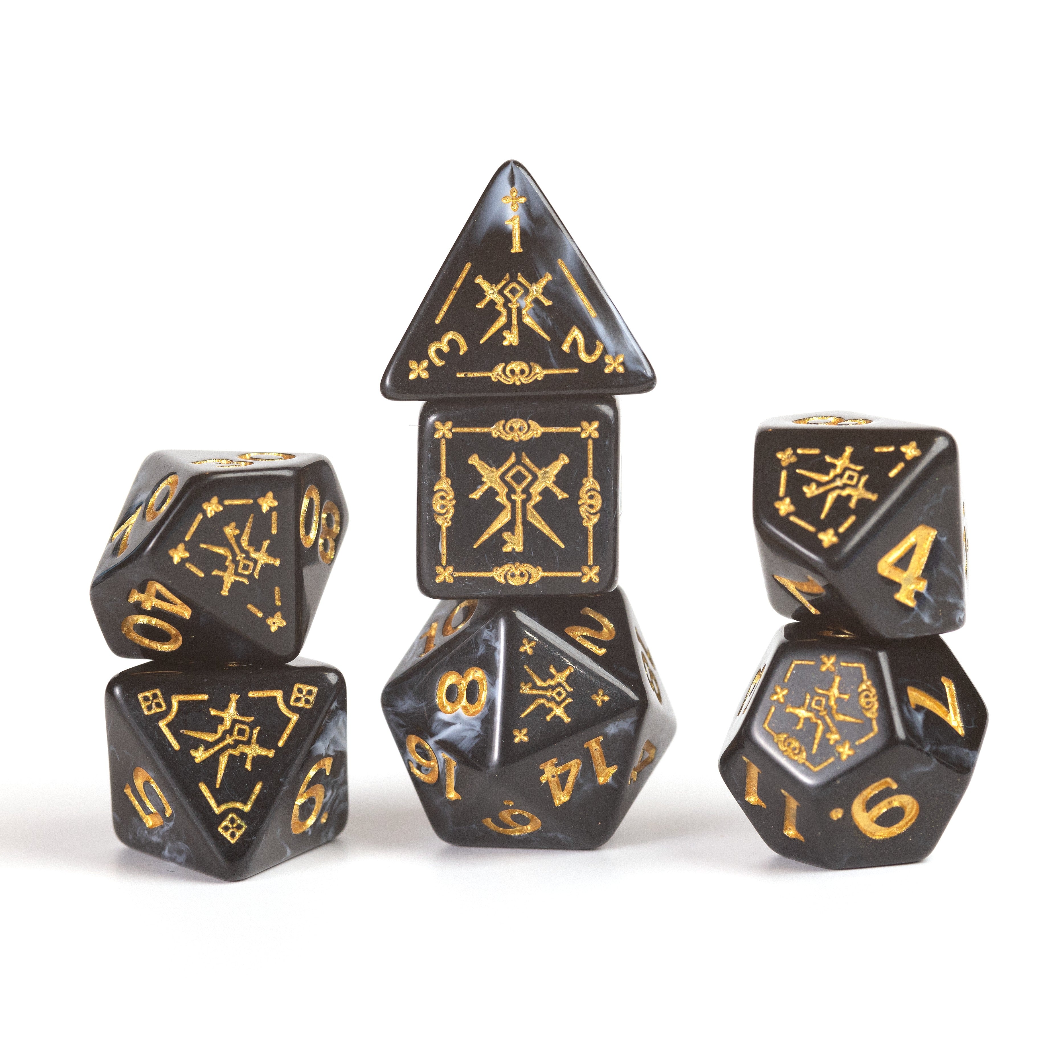Dungeons & Dragons: Rogue Black Adventure Dice