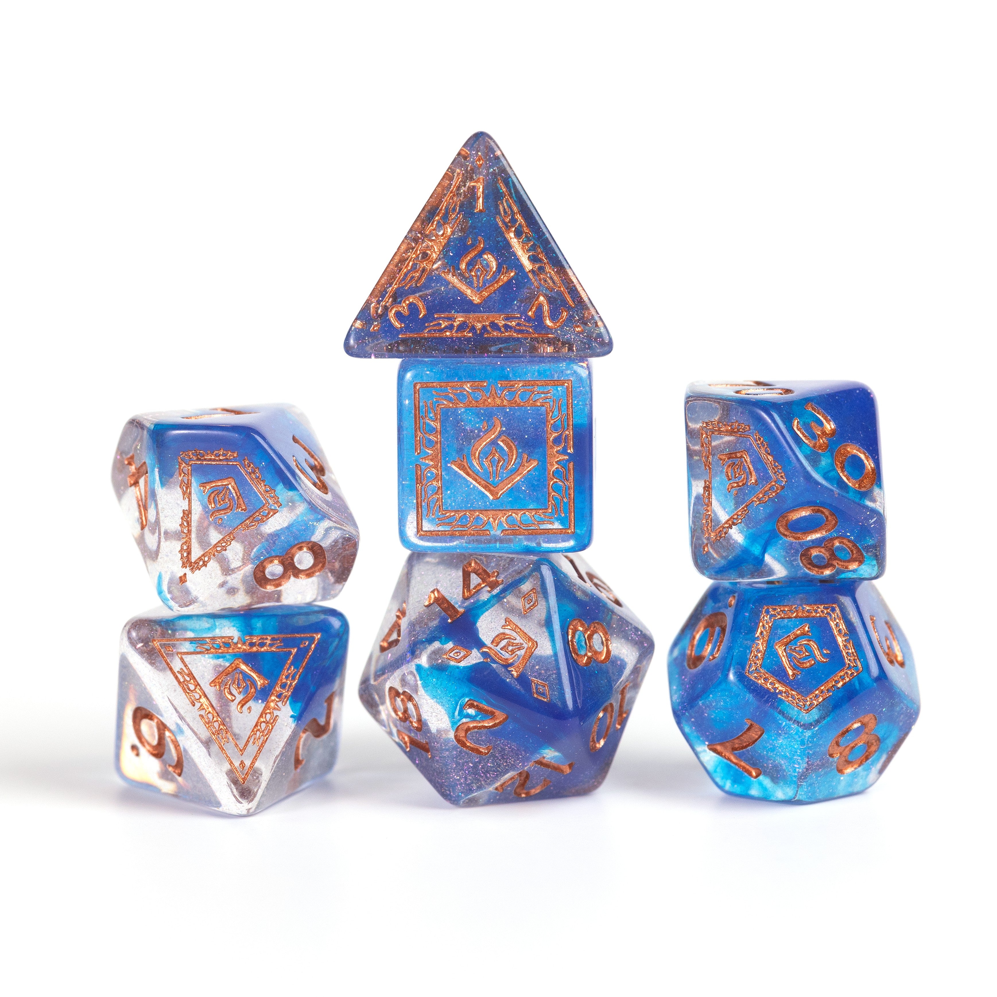 Dungeons & Dragons: Wizard Blue Adventure Dice