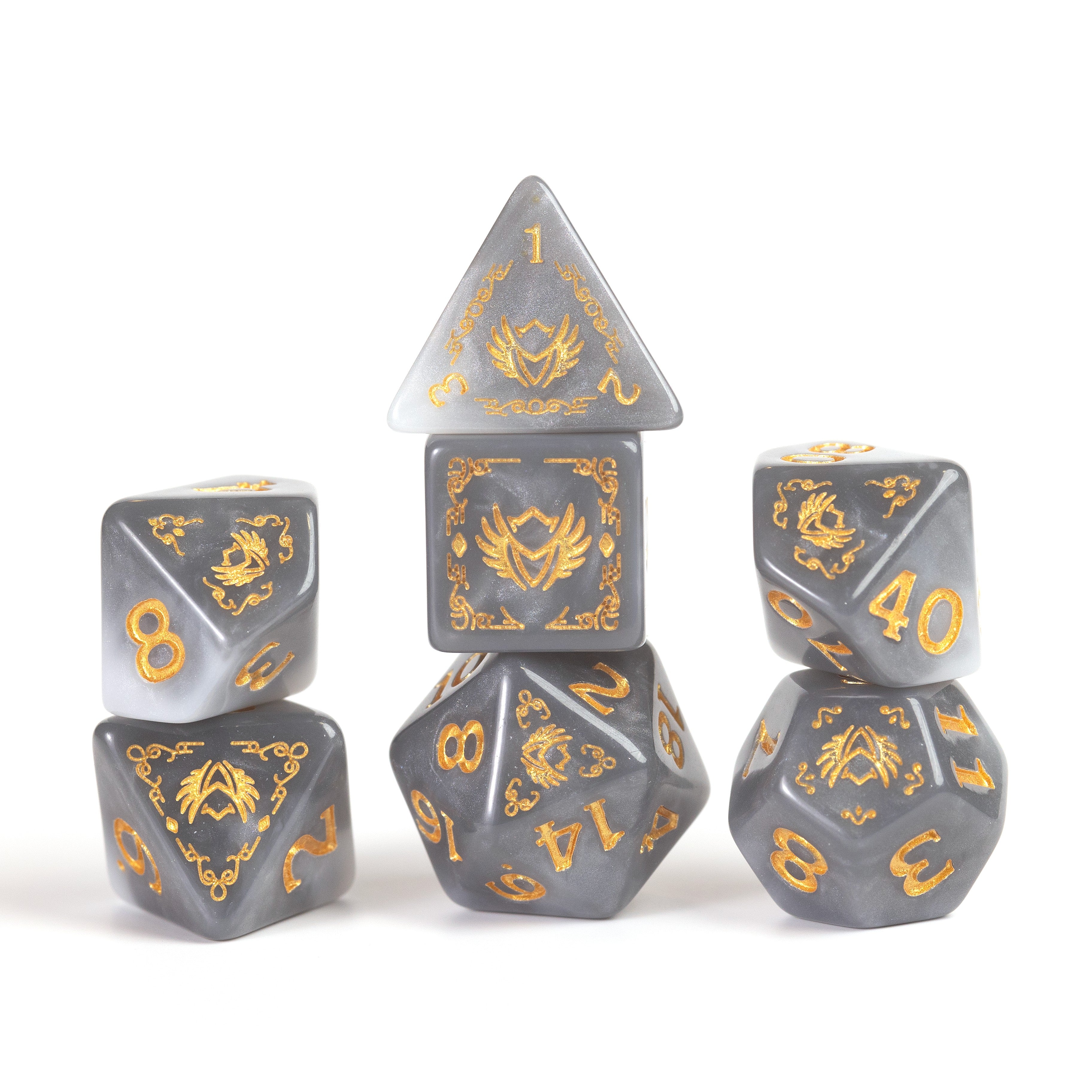 Dungeons & Dragons: Paladin White/Grey Adventure Dice