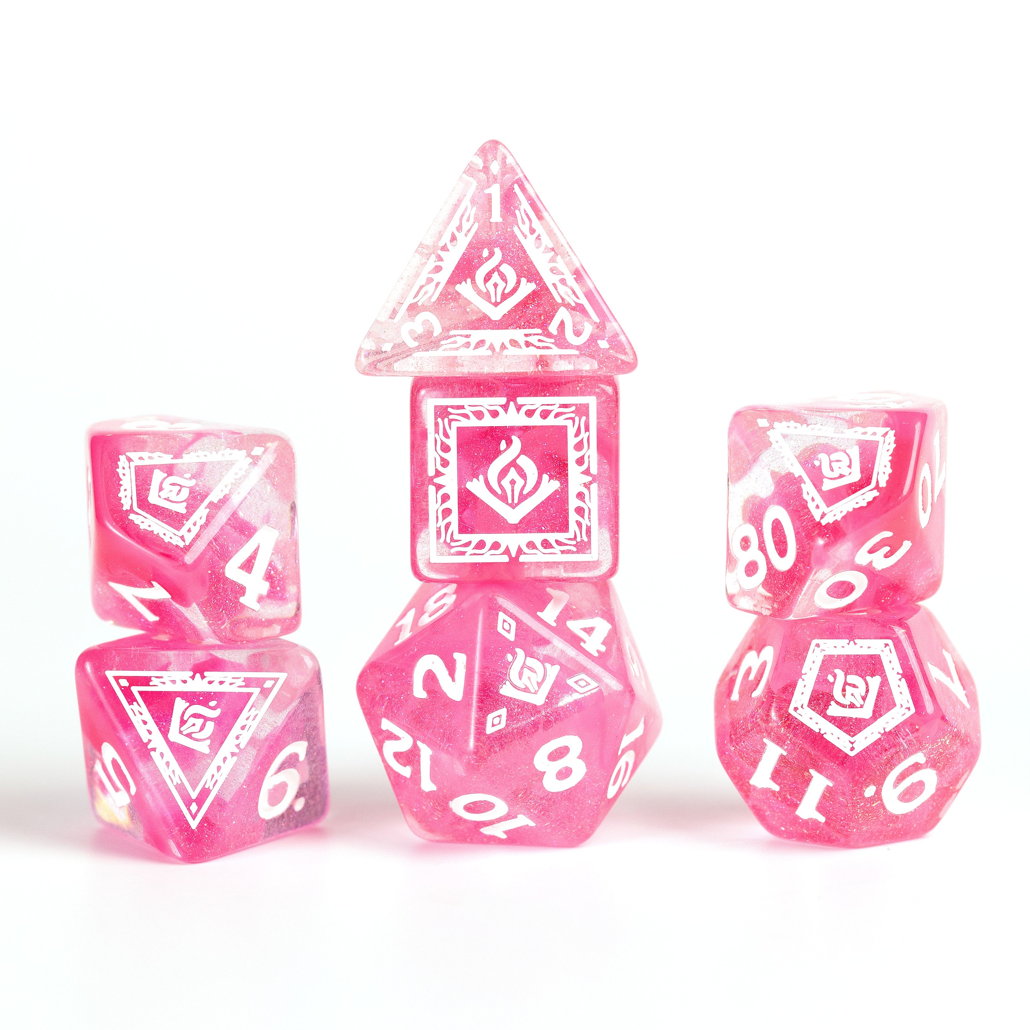Dungeons & Dragons: Wizard Fuchsia Adventure Dice