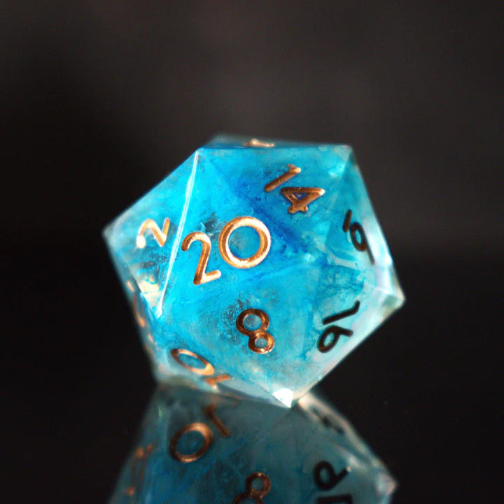Misty Mountain - Shape of Water Sharp-Edged - 7-set Resin Dice