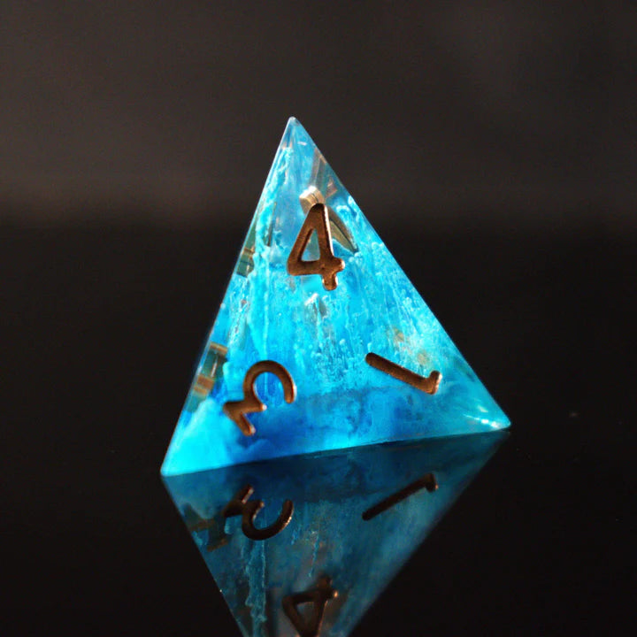 Misty Mountain - Shape of Water Sharp-Edged - 7-set Resin Dice