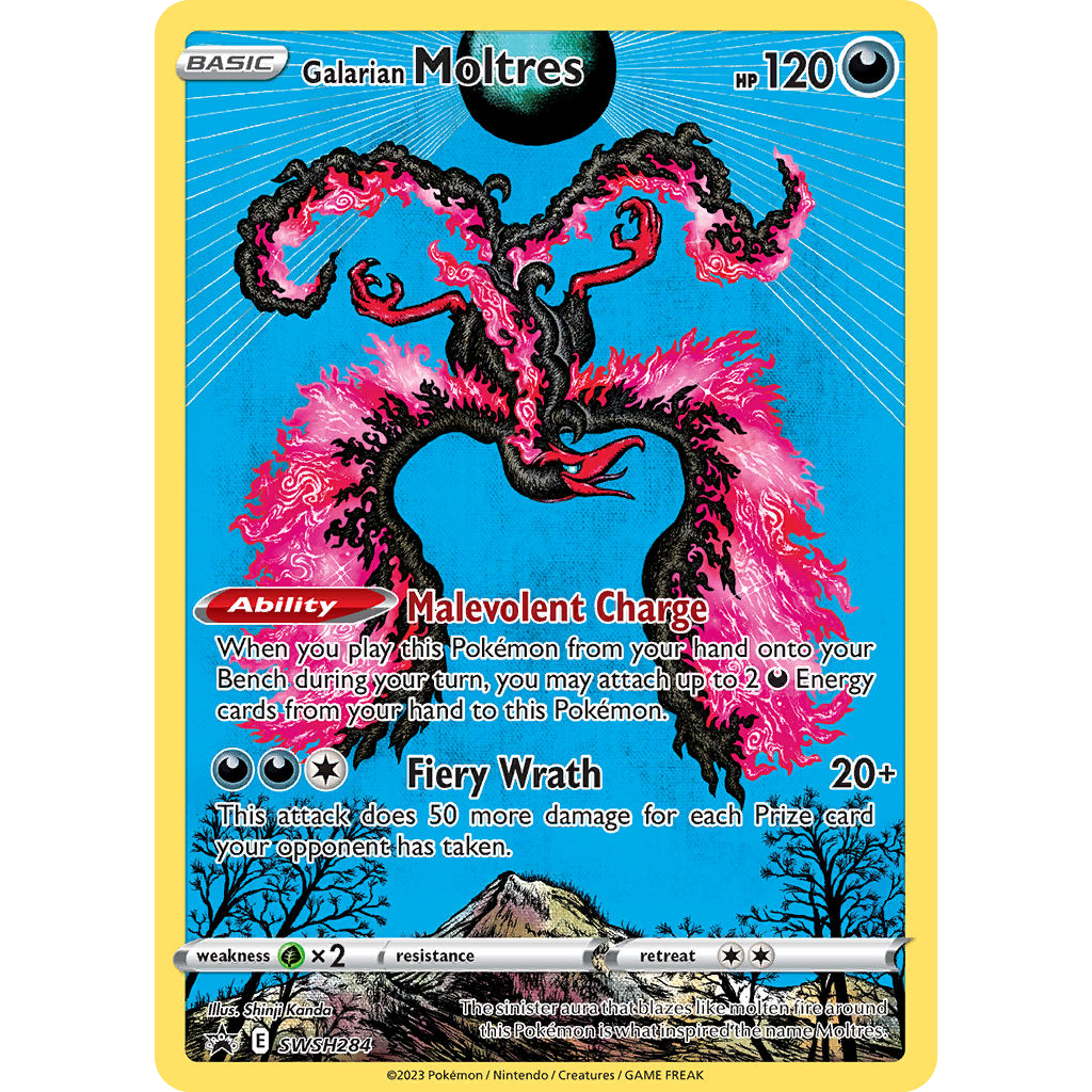 Galarian Moltres SWSH284/307 - SWSH Black Star Promos Holofoil