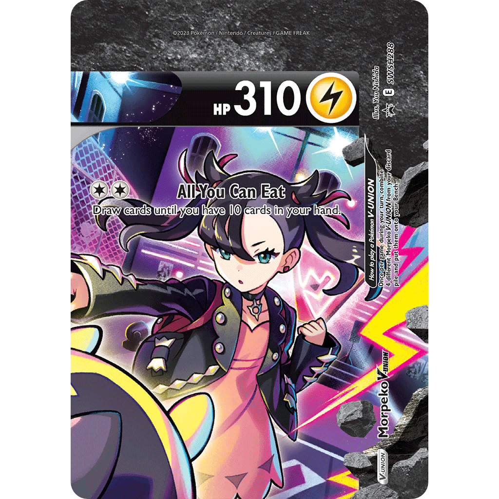 Morpeko V-UNION SWSH288/307 - SWSH Black Star Promos Holofoil