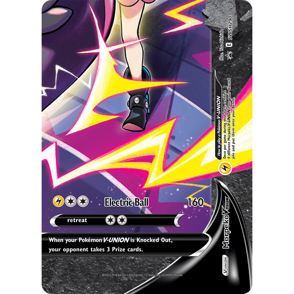Morpeko V-UNION SWSH290/307 - SWSH Black Star Promos Holofoil