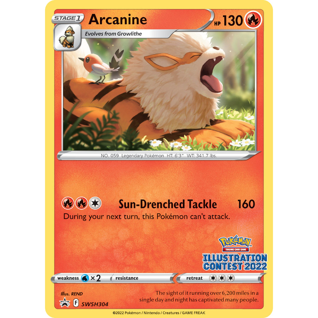 Arcanine SWSH304/307 - SWSH Black Star Promos