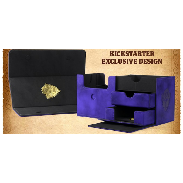 Gamegenic: The Academic 133+ XL - Kickstarter Exclusive Deck Box (Purple/Black)