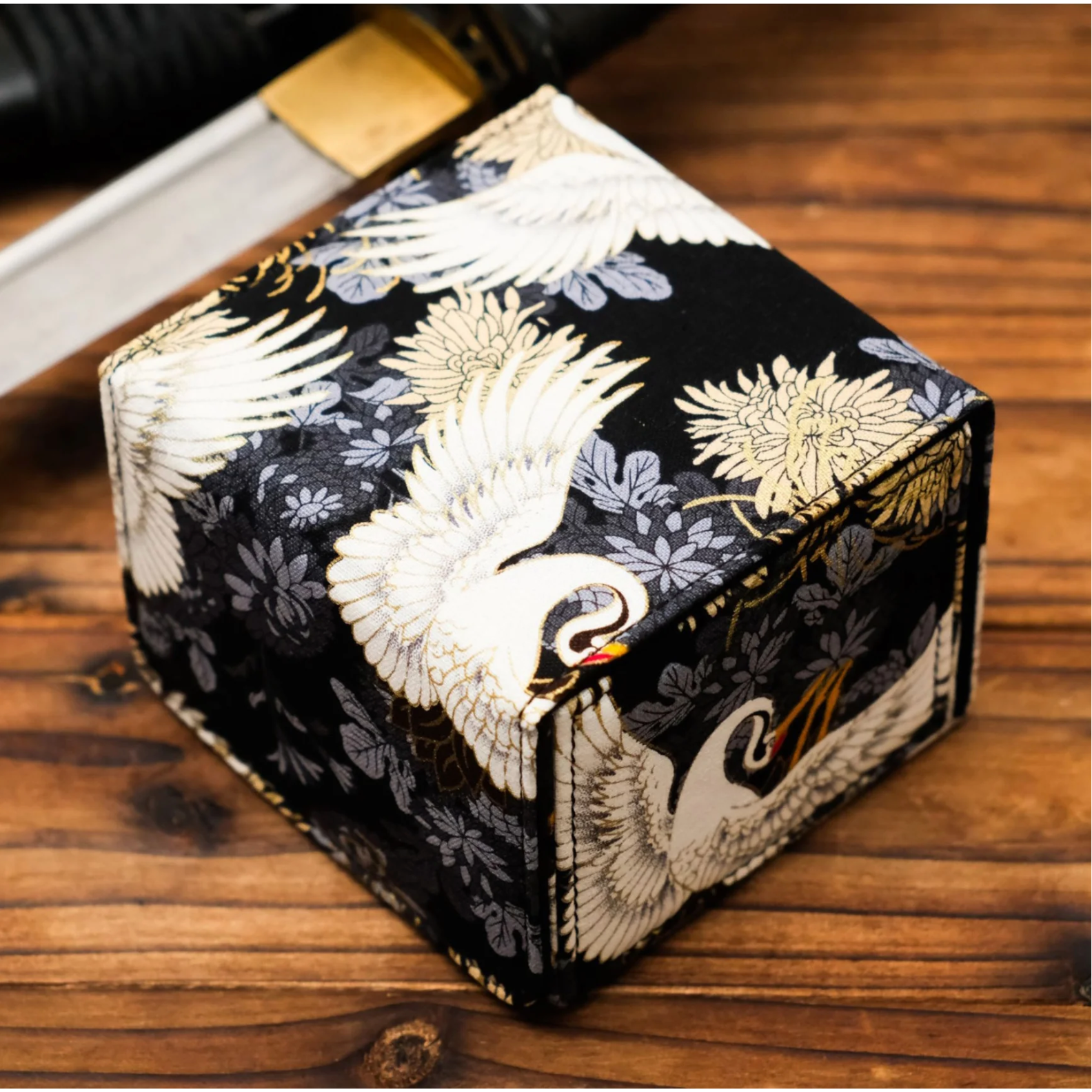 The Geisha Deckimono (Sideloader) Black - Midnight Crane