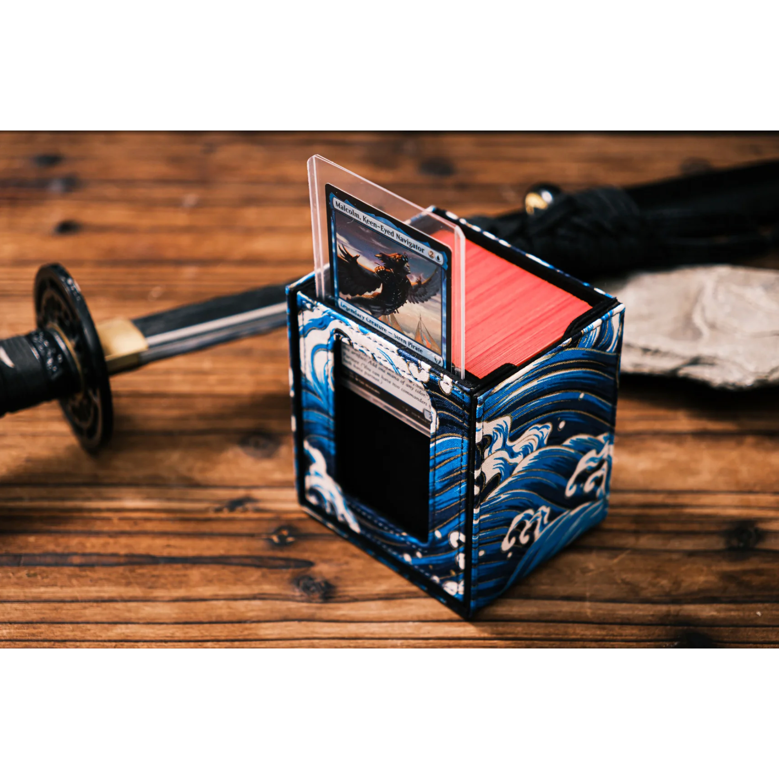 The Shogun Deckimono (Windowed) Blue - Winter Waves