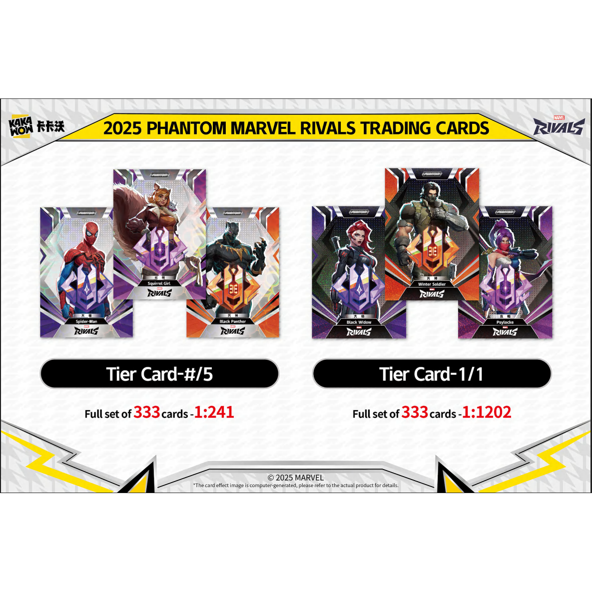 2024 Phantom Marvel Rivals Trading Cards