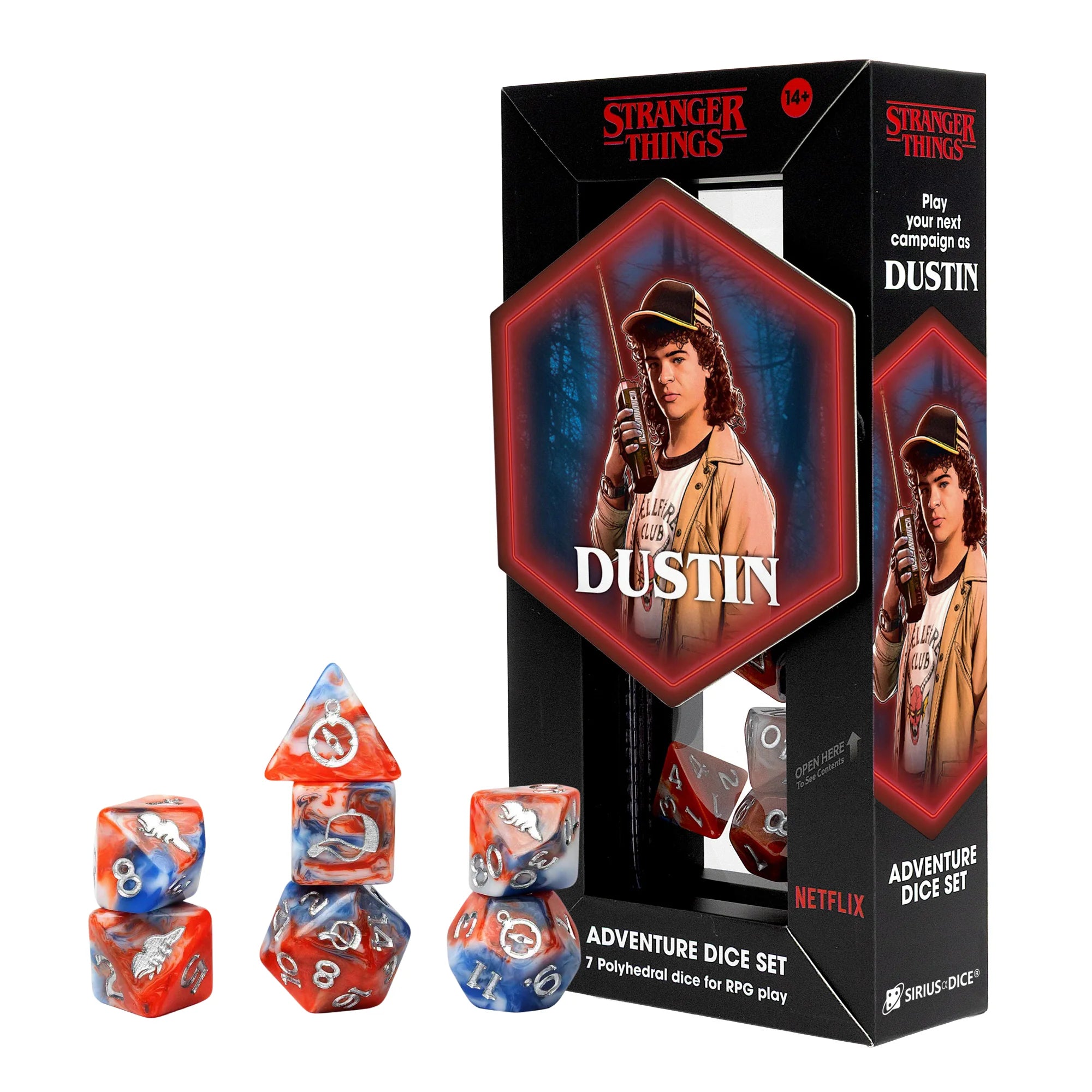 Stranger Things Adventure Dice: 7-Dice Set