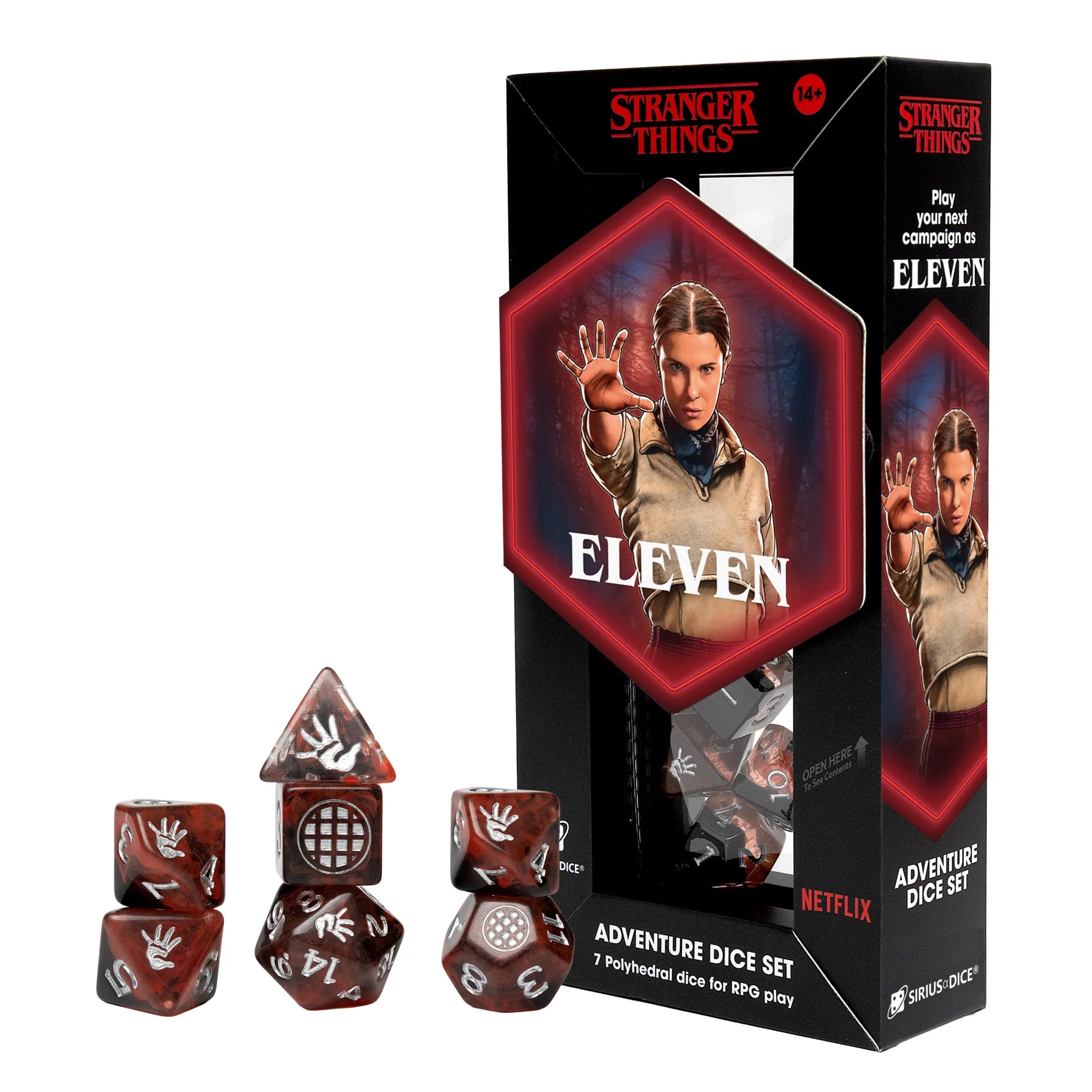 Stranger Things Adventure Dice: 7-Dice Set