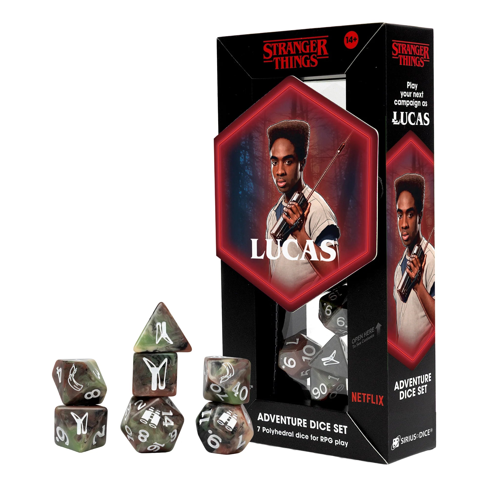 Stranger Things Adventure Dice: 7-Dice Set