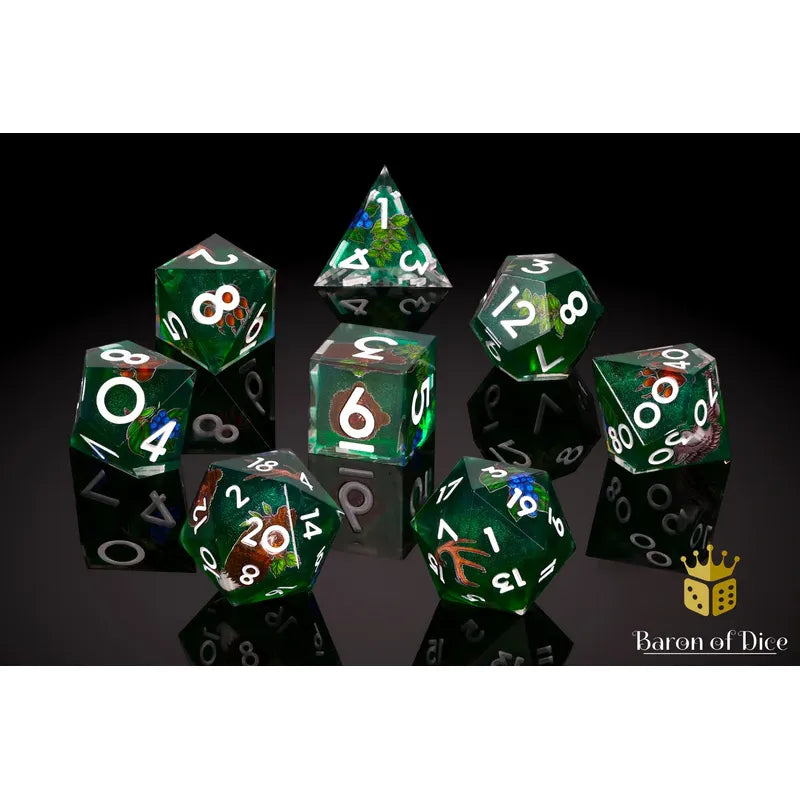 Baron of Dice: The Druid - Premium 8 Piece Polyhedral RPG Dice Set