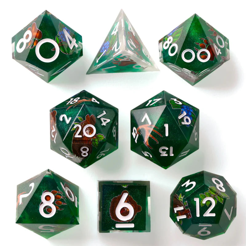 Baron of Dice: The Druid - Premium 8 Piece Polyhedral RPG Dice Set