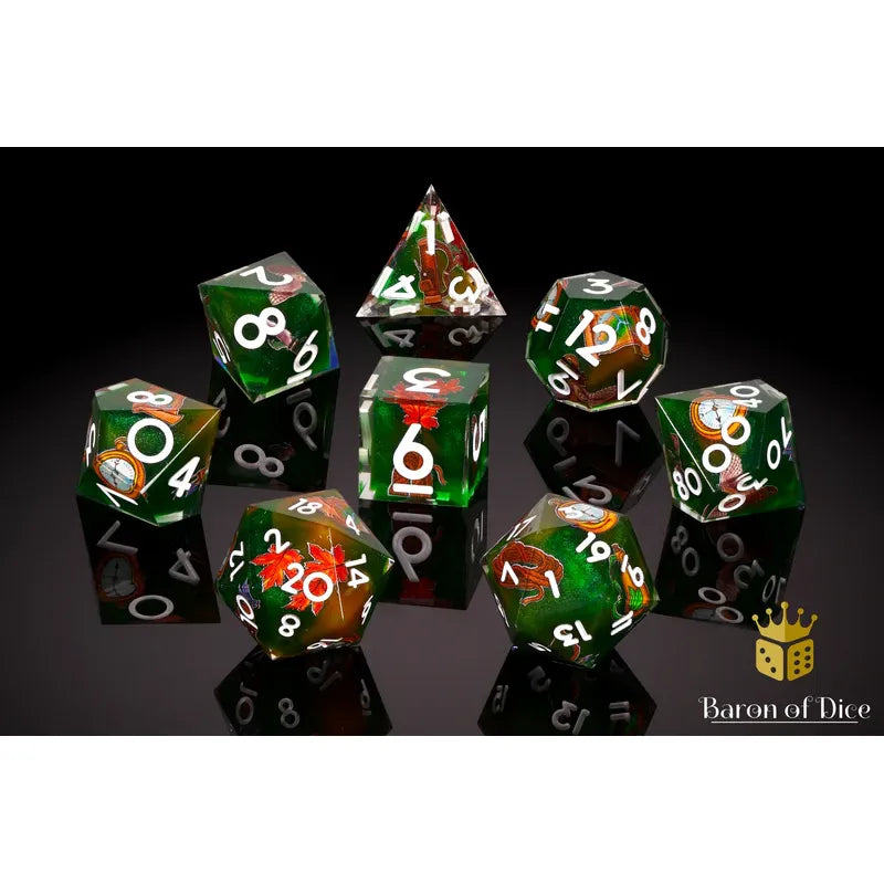 Baron of Dice: The Ranger - Premium 8 Piece Polyhedral RPG Dice Set