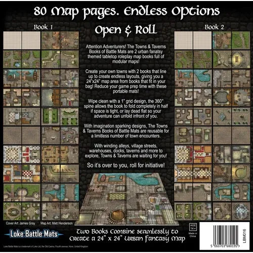 Books of Battle Mats: Towns & Taverns