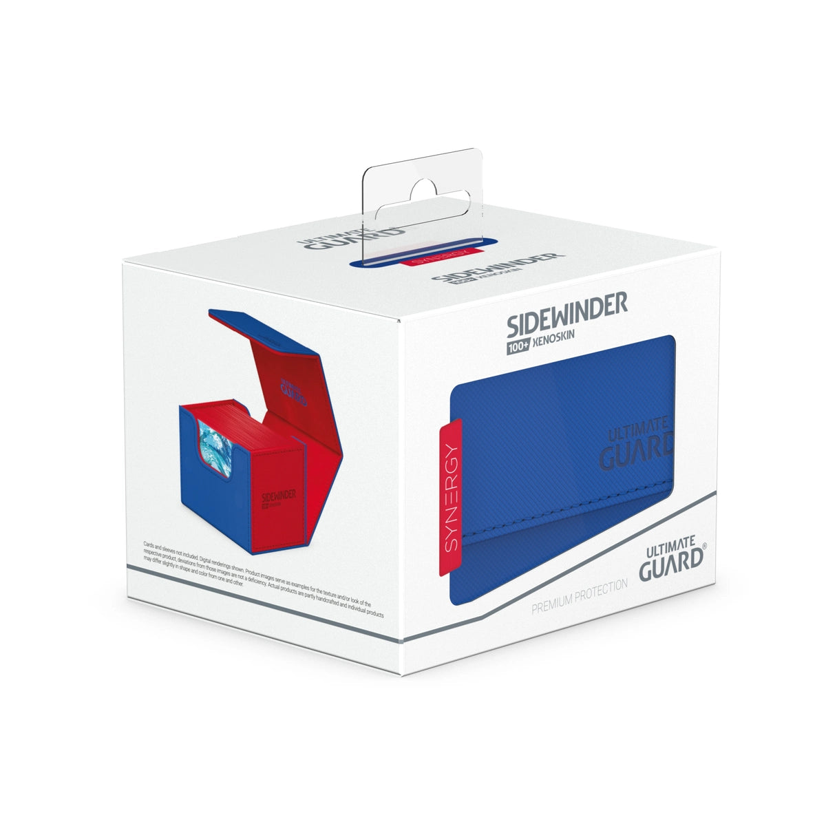Blue & Red Sidewinder 100+ Xenoskin  Synergy Deck Box
