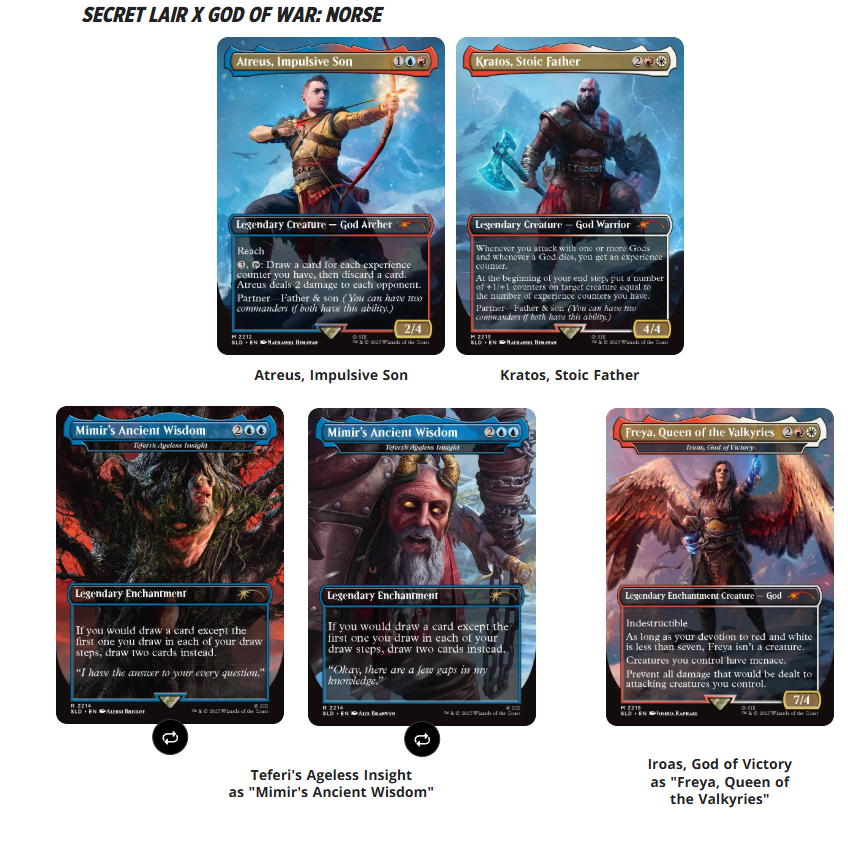 Magic the Gathering: Secret Lair X God of War: Norse: Non-Foil