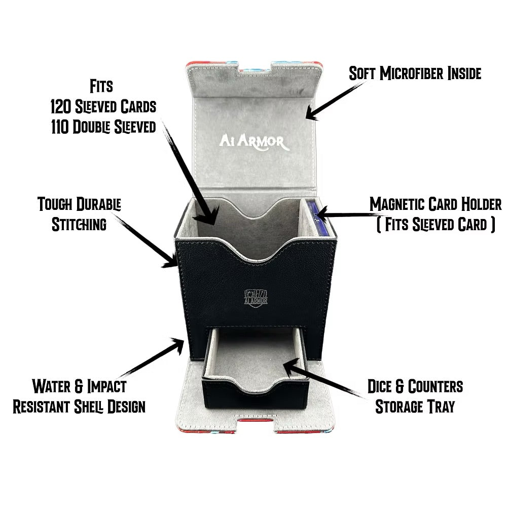 Ai Armor Deck Box - White-Blue-Black (Esper)