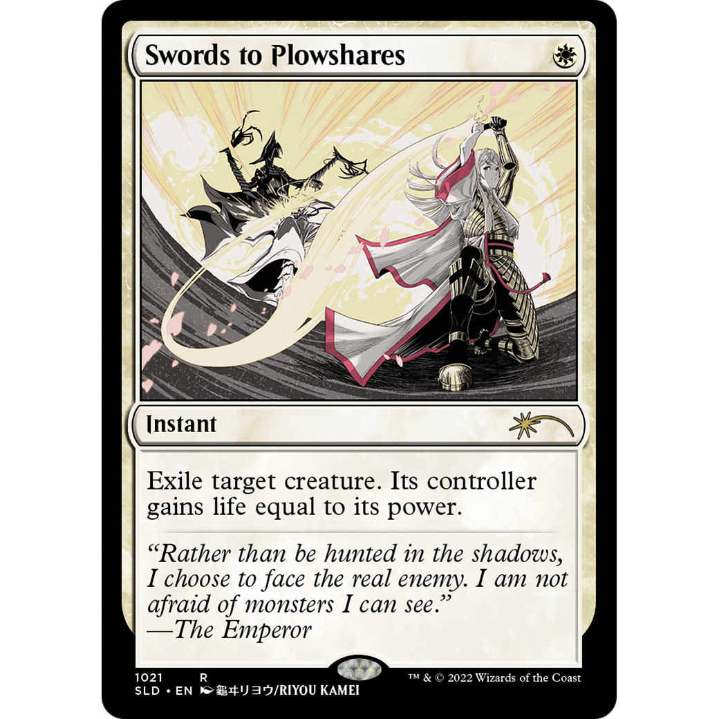 Swords to Plowshares (1021) (SLD-1021) - Secret Lair Drop Foil