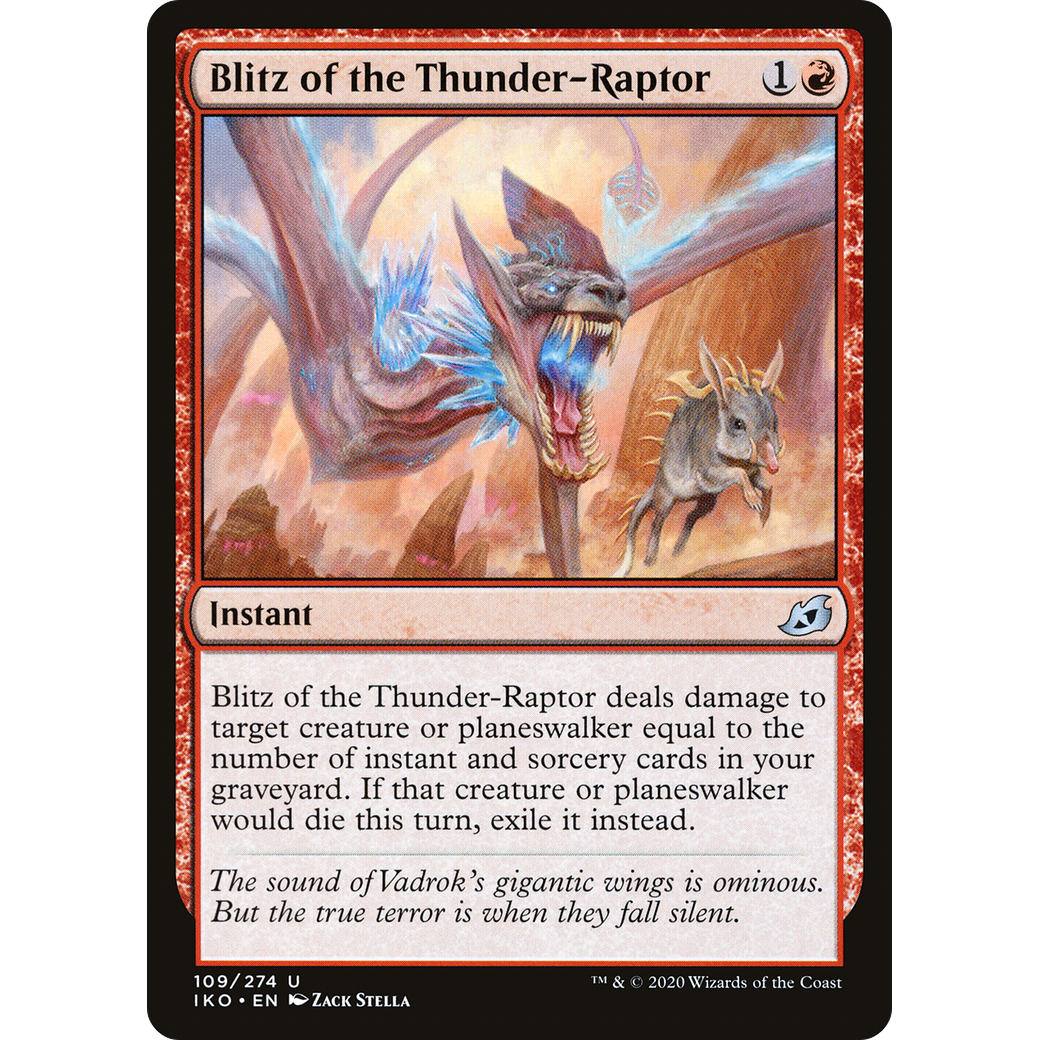 Blitz of the Thunder-Raptor (IKO-109) - Ikoria: Lair of Behemoths Foil