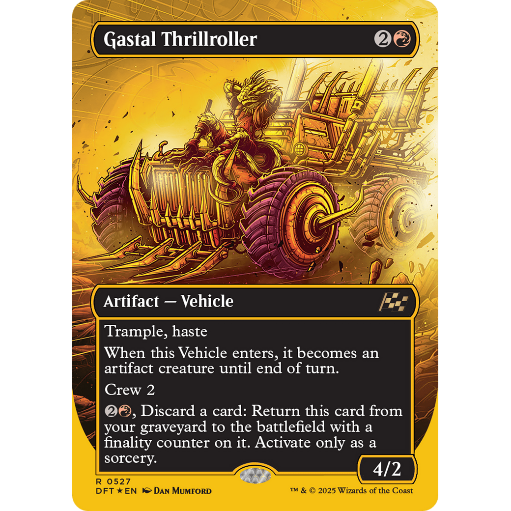 Gastal Thrillroller (DFT-527) - Aetherdrift (Borderless) Foil