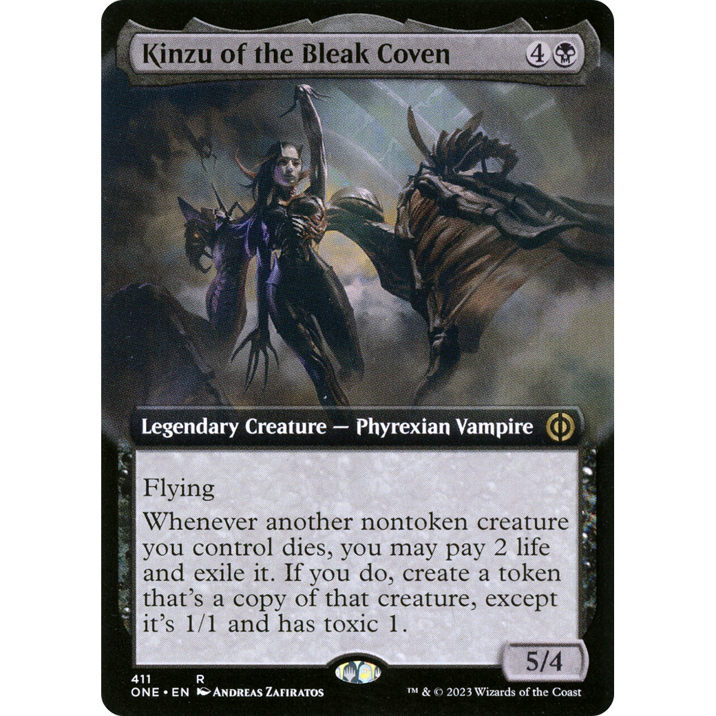 Kinzu of the Bleak Coven (ONE-411) - Phyrexia: All Will Be One: (Extended Art) Foil