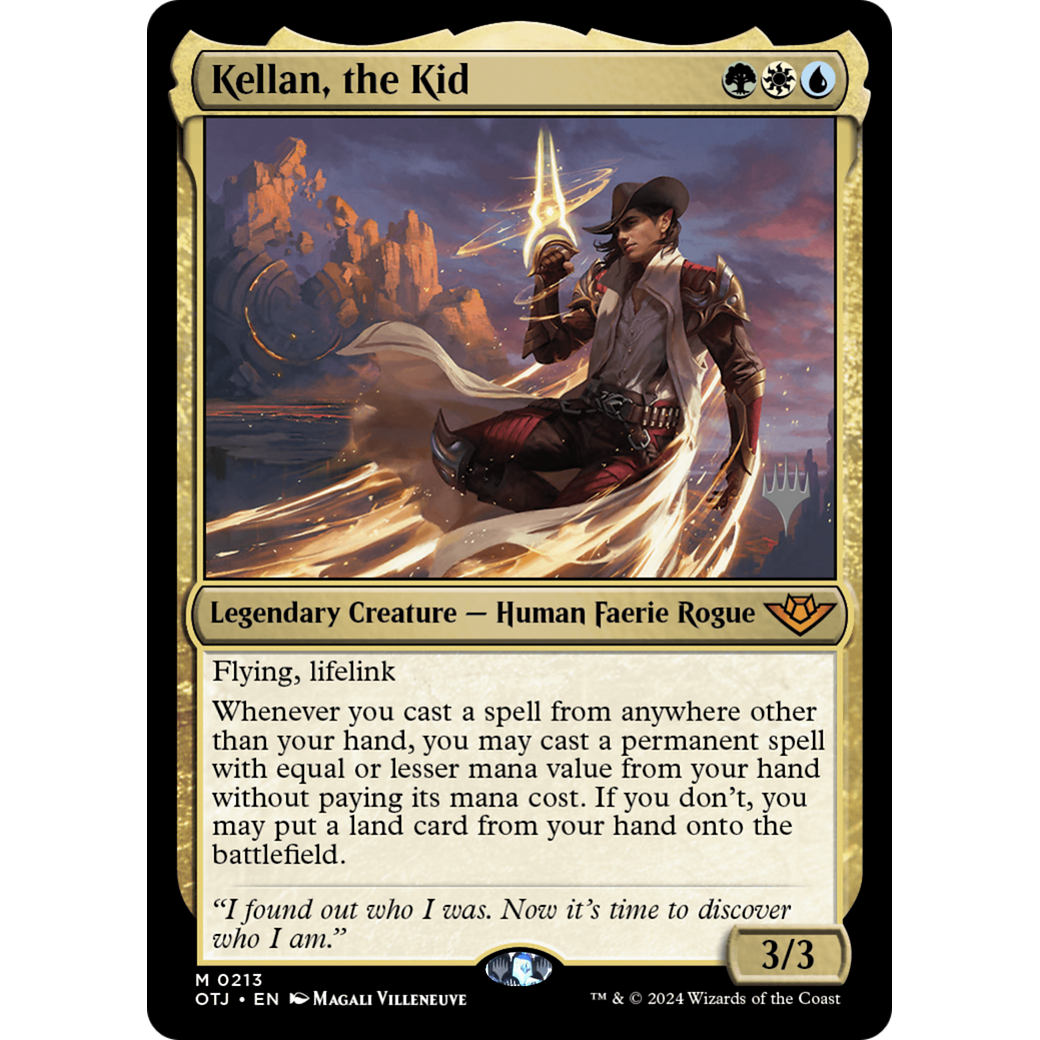 Kellan, the Kid (PPOTJ-213P) - Outlaws of Thunder Junction Promos Foil