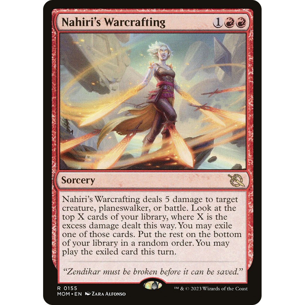 Nahiri's Warcrafting (MOM-155) - March of the Machine Foil