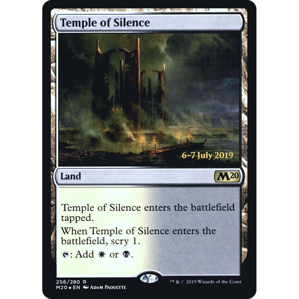 Temple of Silence (M20) (PRE-256) - Core Set 2020 Promos Foil