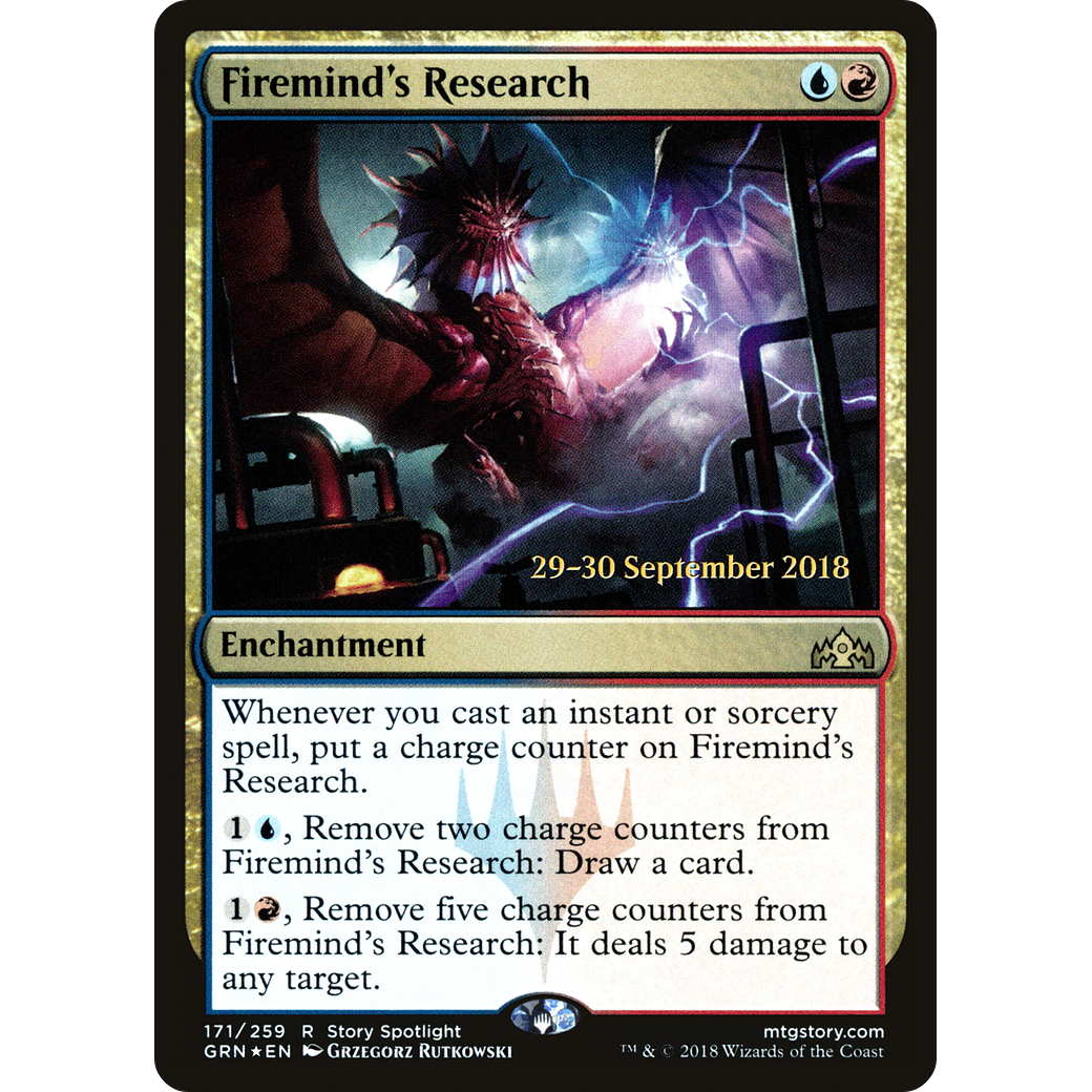Firemind's Research (PRE-171) - Guilds of Ravnica Promos Foil
