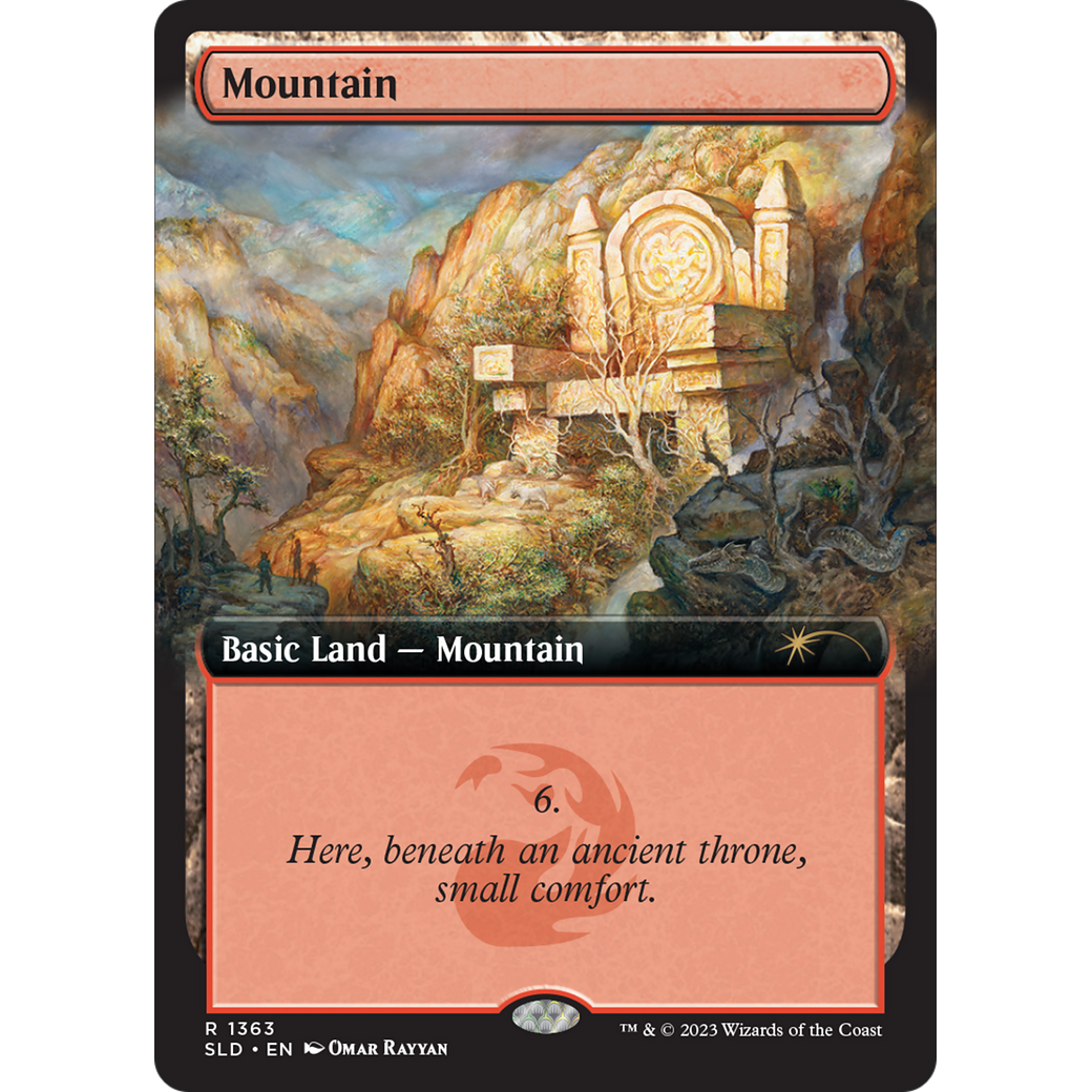 Mountain (1363) (SLD-1363) - Secret Lair Drop: (Extended Art)