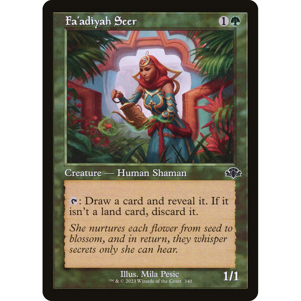 Fa'adiyah Seer (Retro Frame) (DMR-340) - Dominaria Remastered Foil