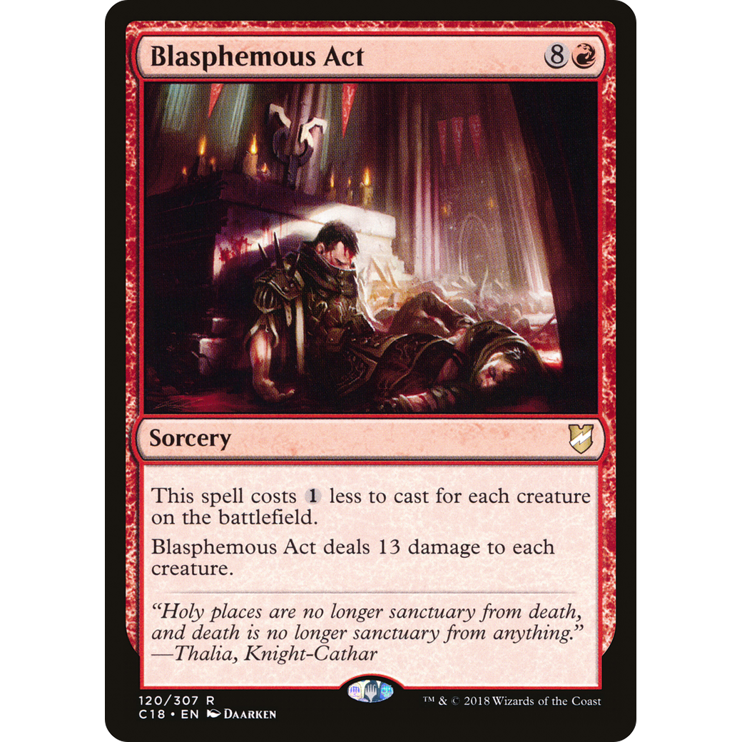 Blasphemous Act (C18-120) - Commander 2018
