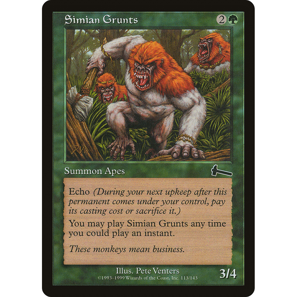 Simian Grunts (ULG-113) - Urza's Legacy Foil