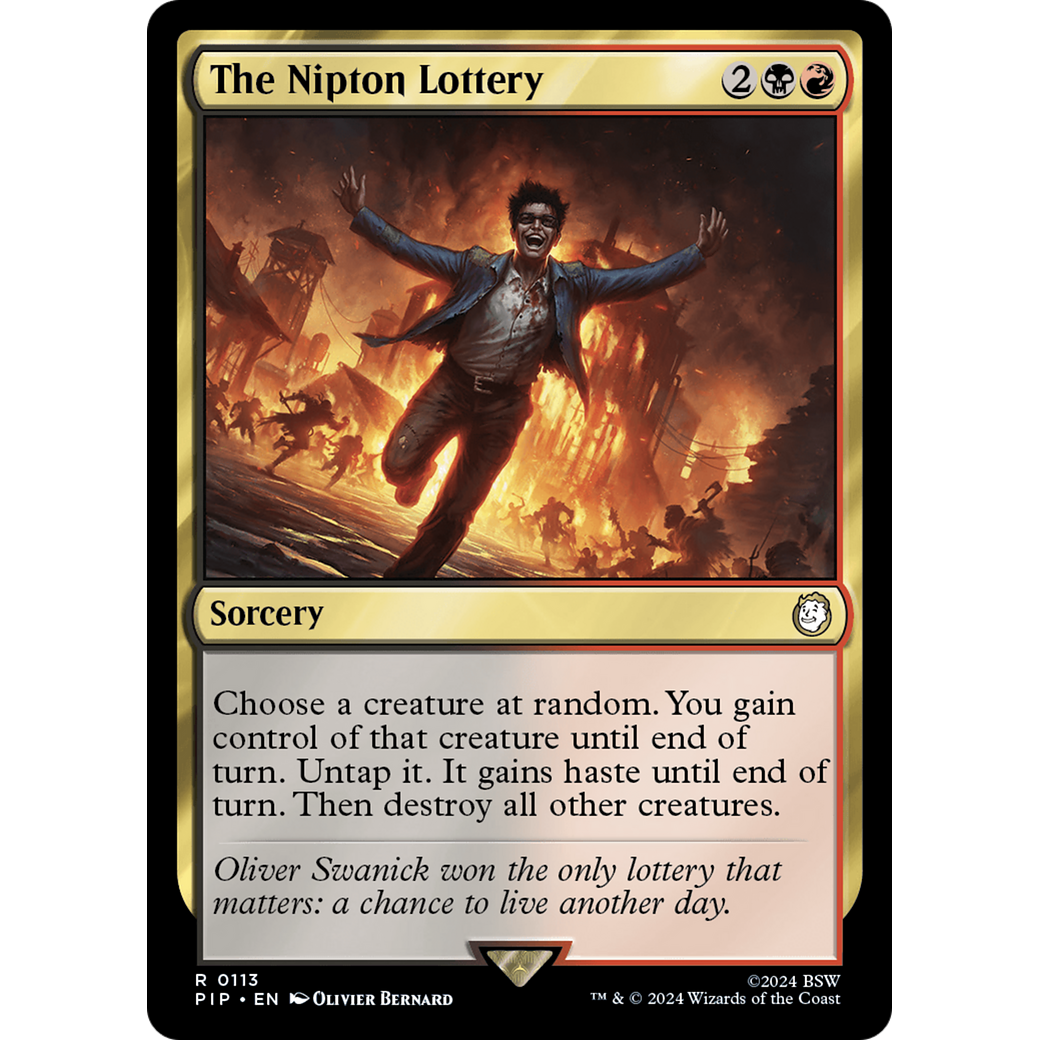 The Nipton Lottery (PIP-113) - Fallout Foil