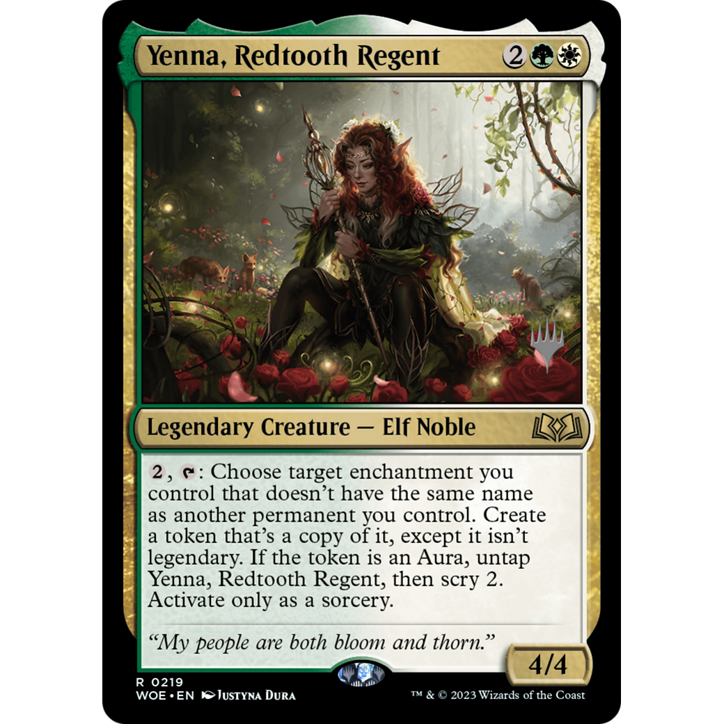 Yenna, Redtooth Regent (PPWOE-219P) - Wilds of Eldraine Promos