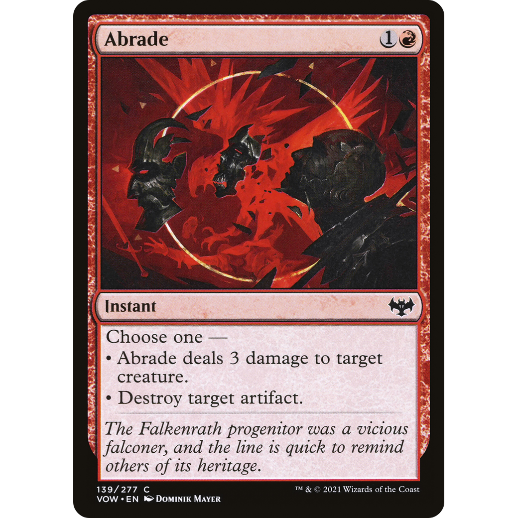 Abrade (VOW-139) - Innistrad: Crimson Vow Foil
