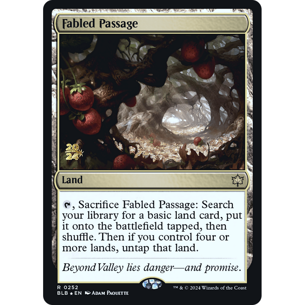 Fabled Passage (PRE-252S) - Bloomburrow Promos Foil