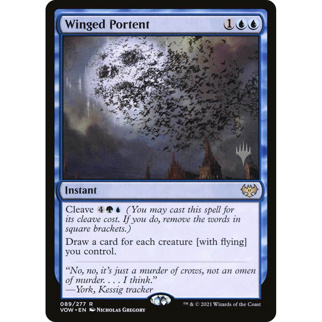 Winged Portent (PPNEO-) - Innistrad: Crimson Vow Promos Foil