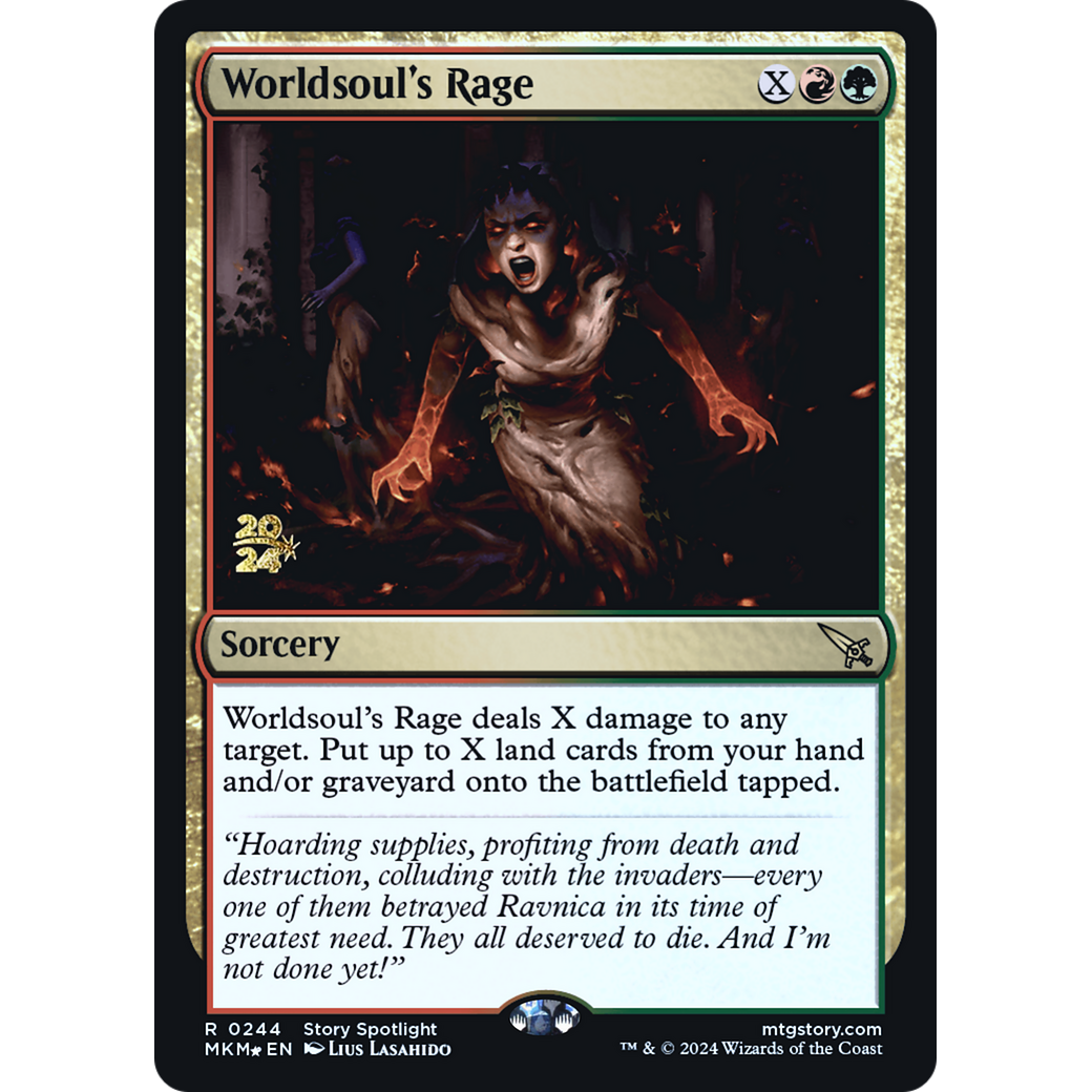 Worldsoul's Rage (PRE-244S) - Murders at Karlov Manor Promos Foil