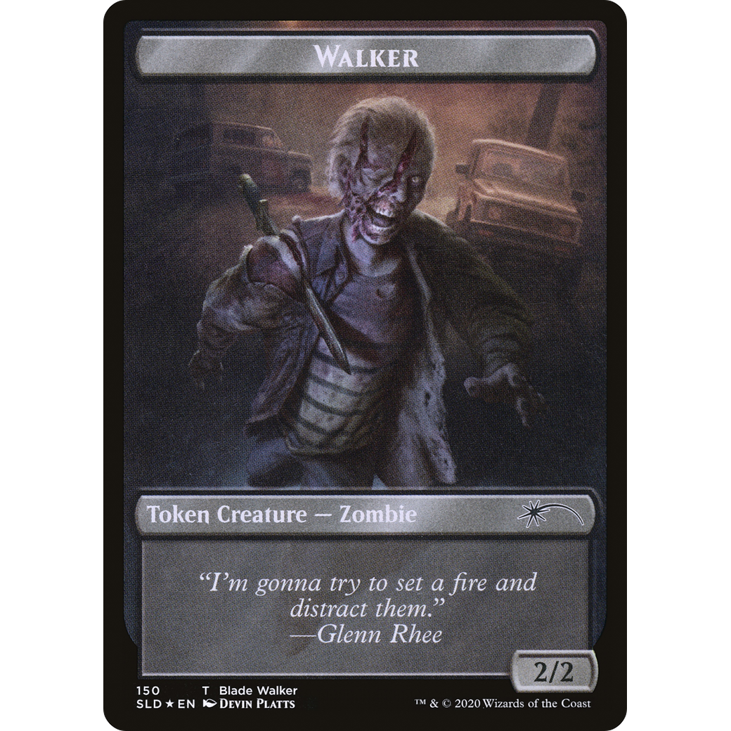 Walker (Blade Walker // Winslow) Double-sided Token (SLD-150 // 151) - Secret Lair Drop Foil