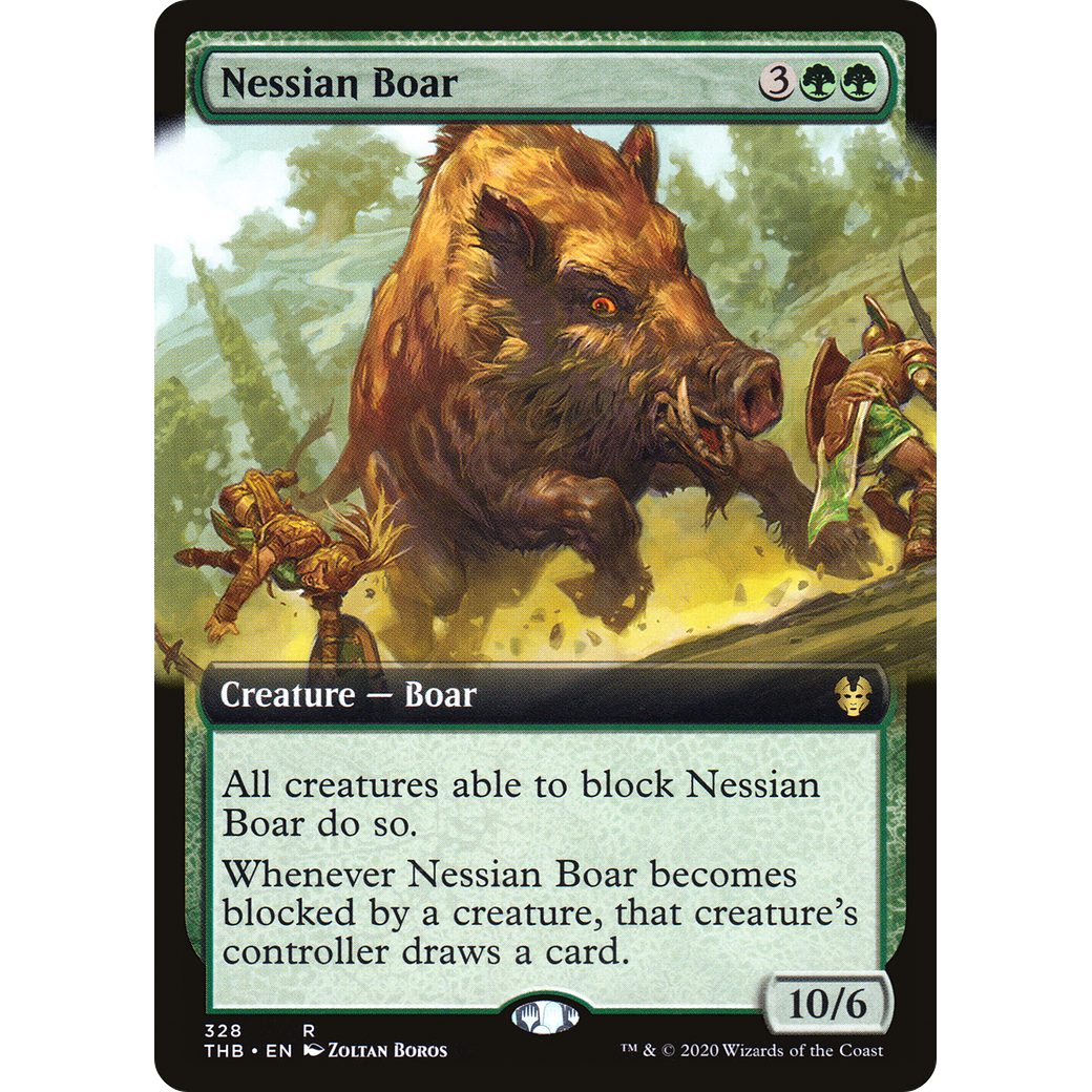 Nessian Boar (Extended Art) (THB-328) - Theros Beyond Death: (Extended Art) Foil