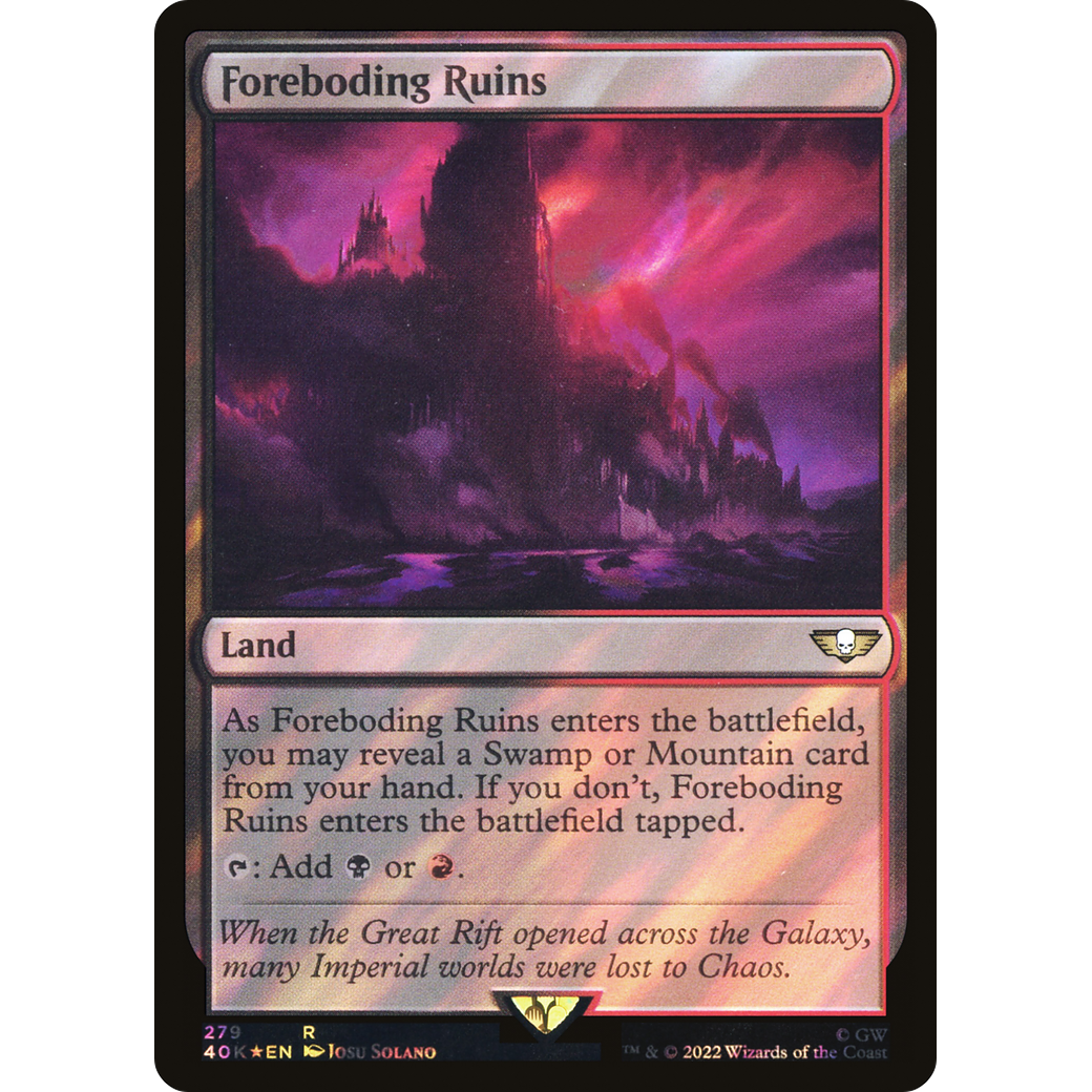 Foreboding Ruins (40K-279) - Warhammer 40,000 Commander Foil