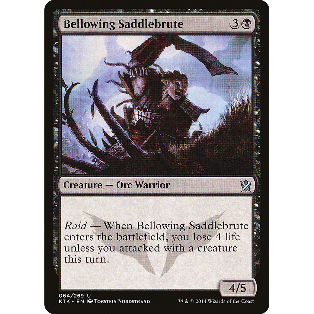 Bellowing Saddlebrute (KTK-064) - Khans of Tarkir