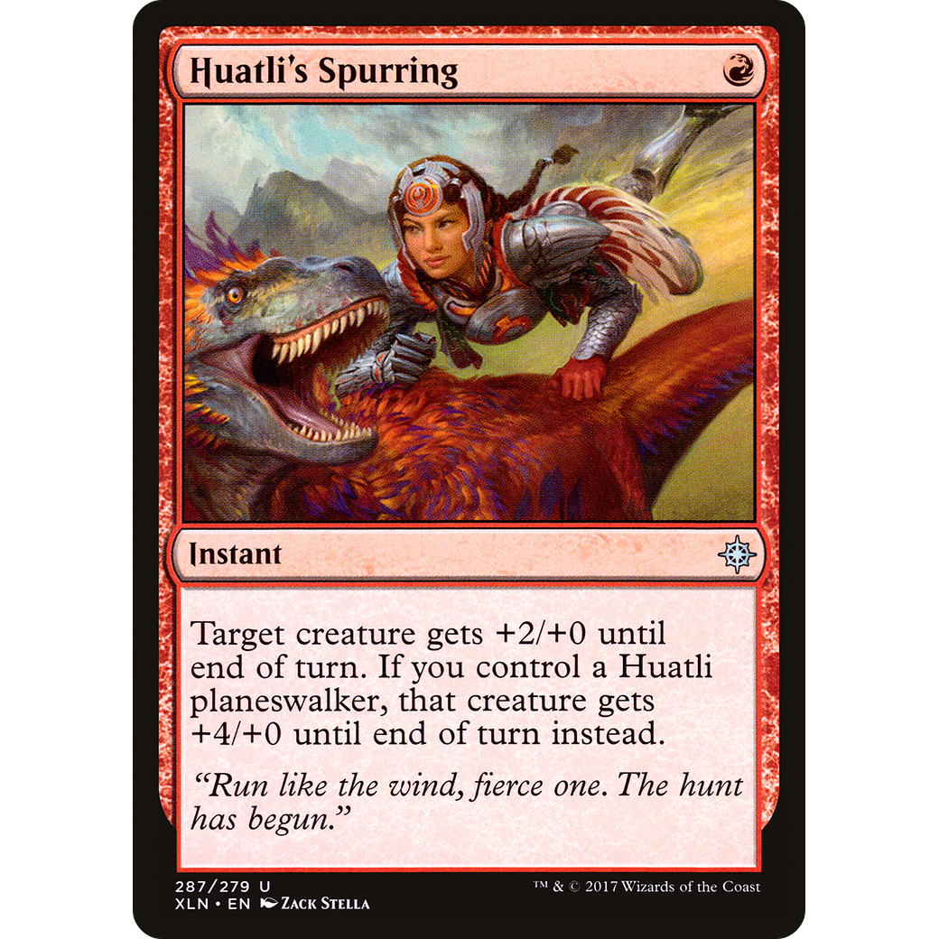 Huatli's Spurring (XLN-287) - Ixalan Foil