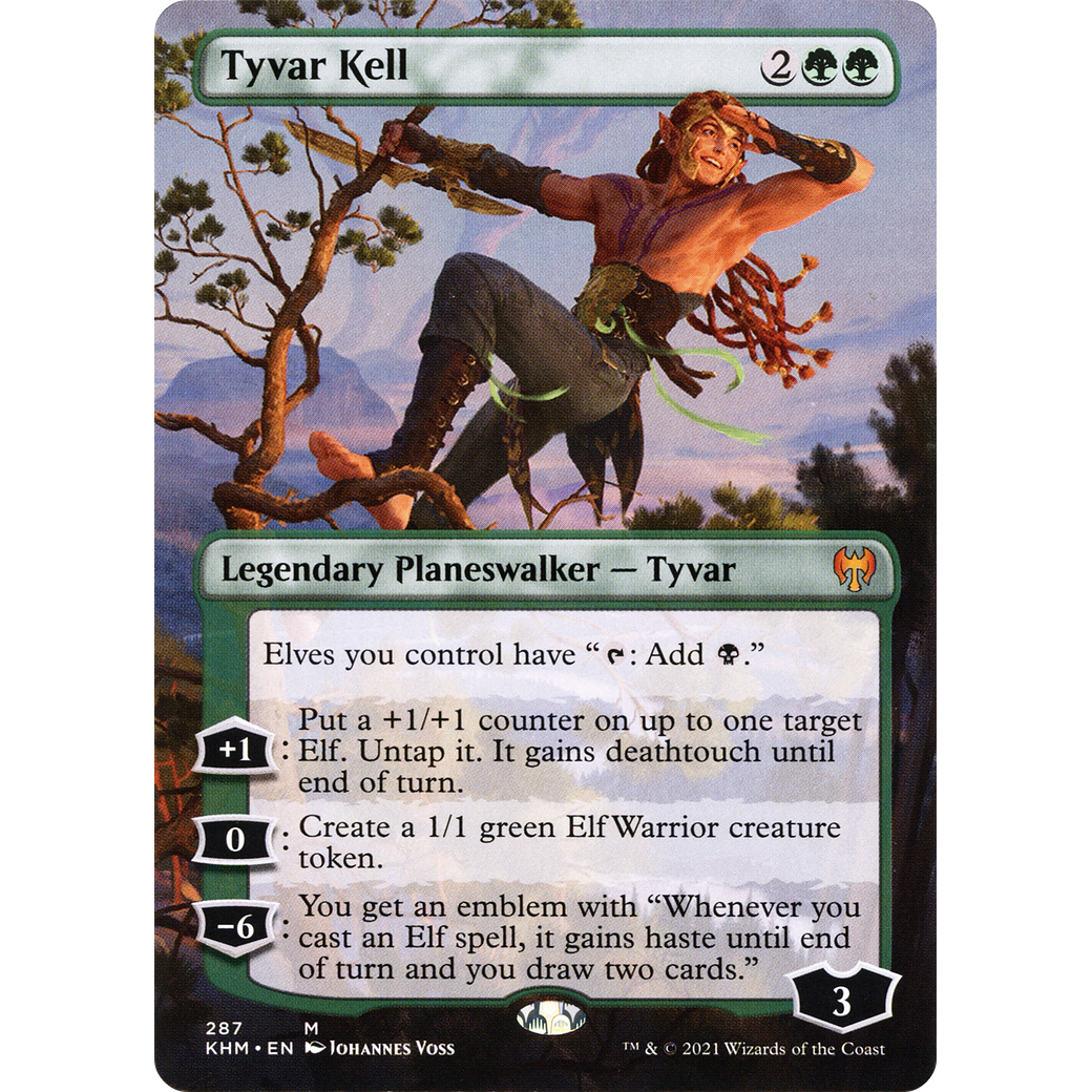 Tyvar Kell (Borderless) (KHM-287) - Kaldheim (Borderless) Foil